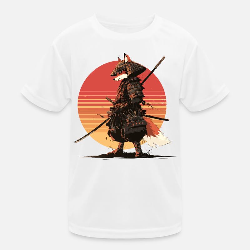 Samurai Fox at Sunset Kids Functional T-Shirt