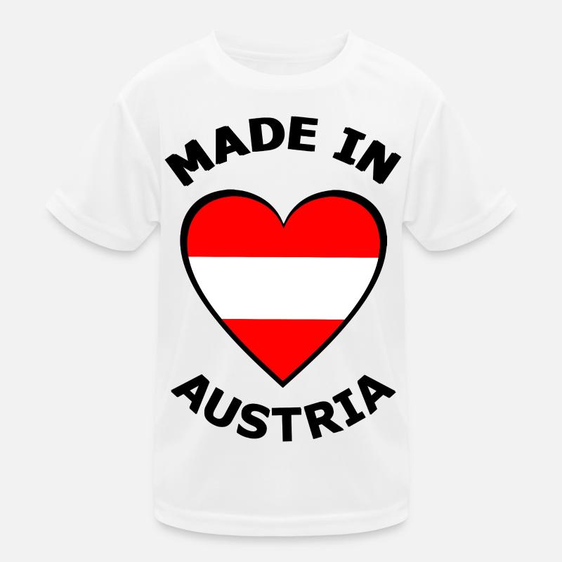 Austria heart Kids Functional T-Shirt