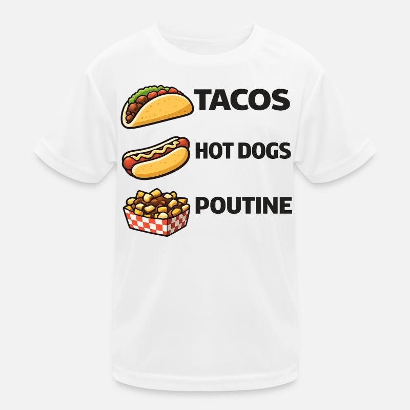 Tacos Hot Dog Poutine T-shirt sport Enfant