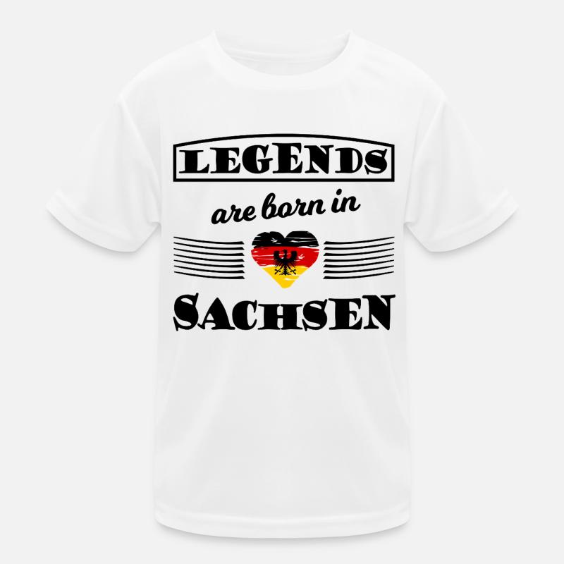 Red Golden Saxon Shield Kids Functional T-Shirt