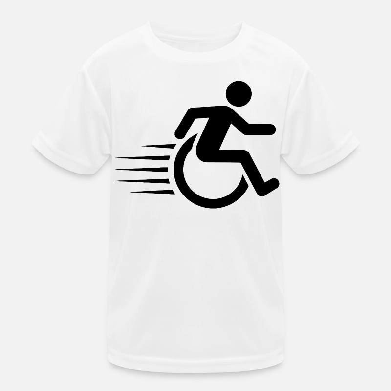 Utilisateur de fauteuil roulant en déplacement # T-shirt sport Enfant