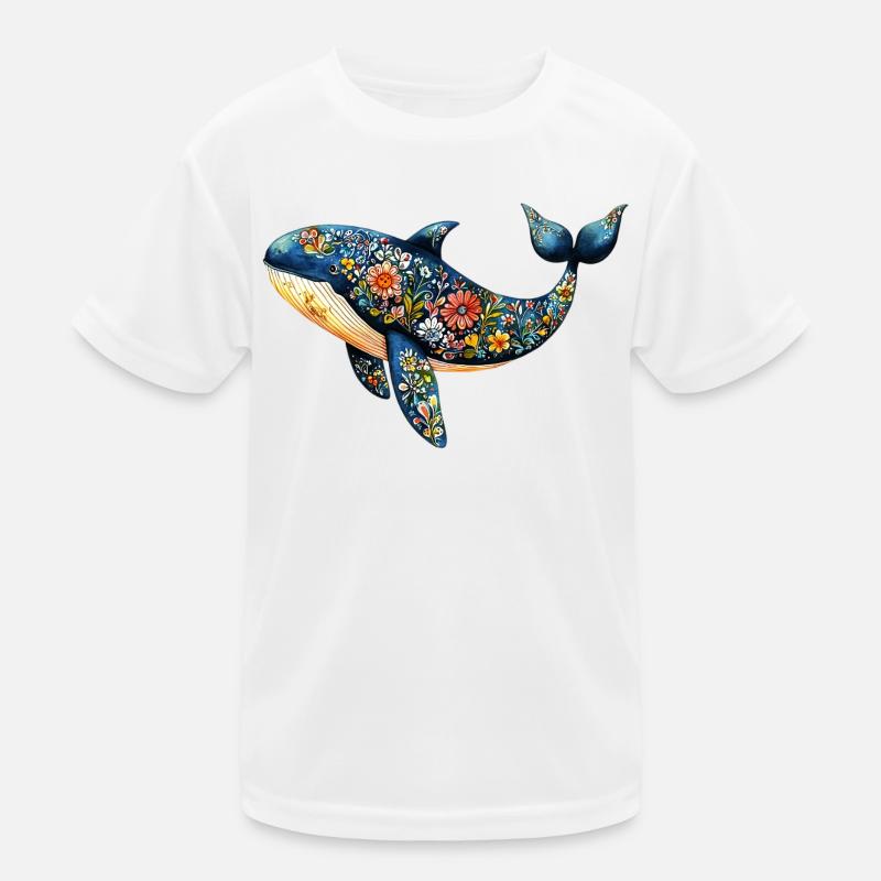 Rette den Wal Kinder Funktions-T-Shirt
