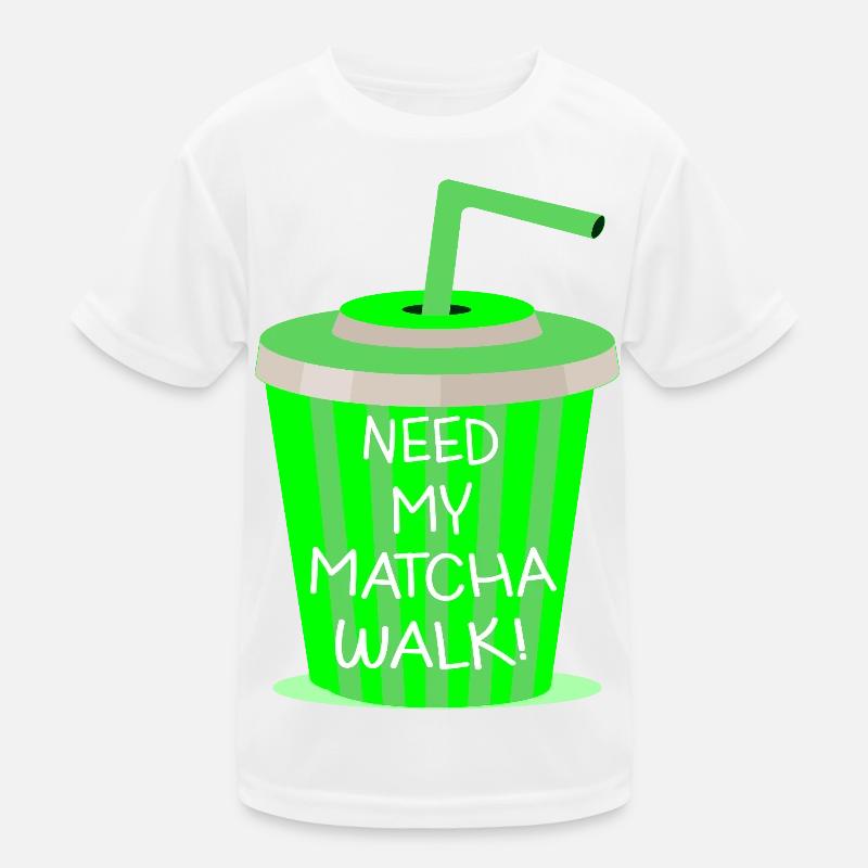 Matcha Walk Kinder Funktions-T-Shirt