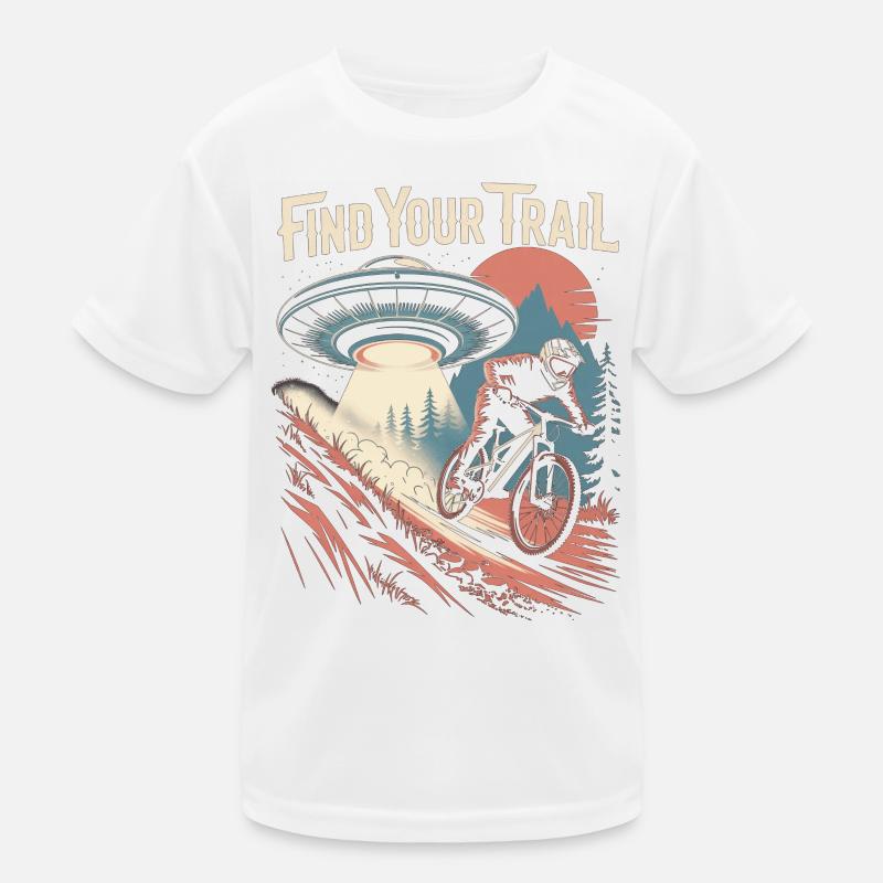 VTT, Descente, Action du cyclisme T-shirt sport Enfant
