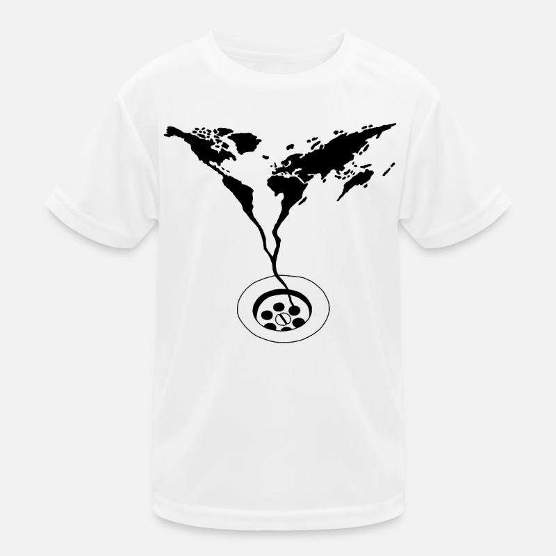Das Ende der Welt (Schwarz) Kinder Funktions-T-Shirt