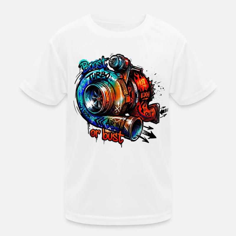 Turbo Boost or Bust Kids Functional T-Shirt