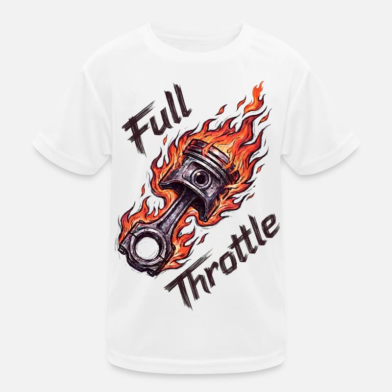  Full Throttle Piston Kids Functional T-Shirt
