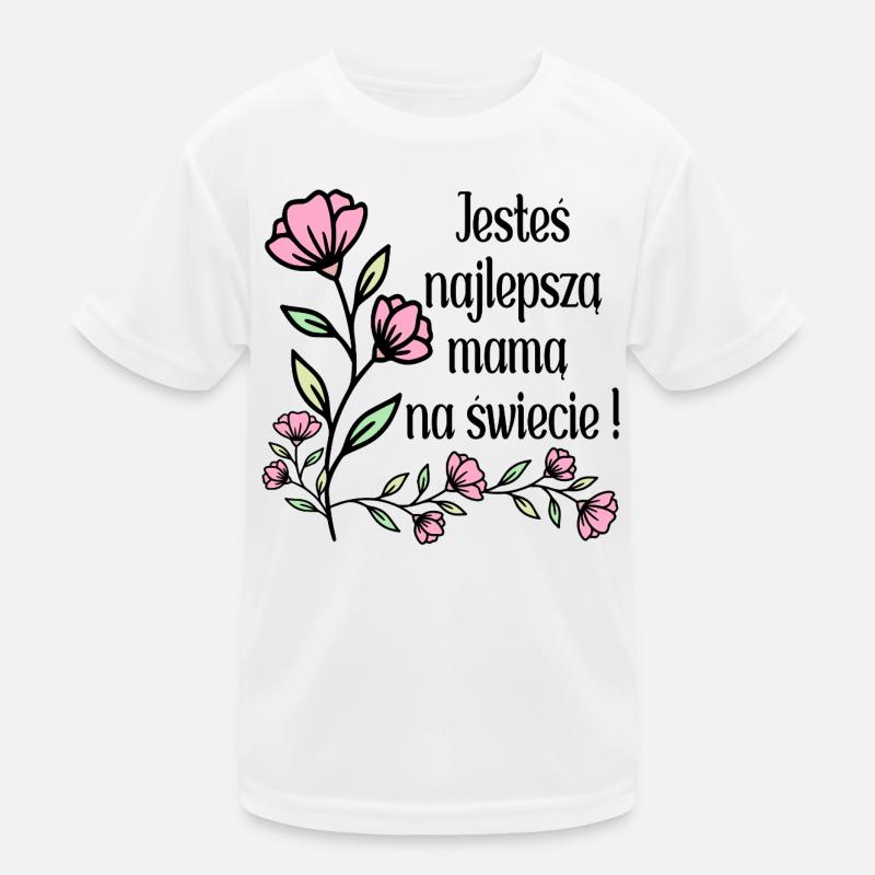 Polnische Mama Muttertag Kinder Funktions-T-Shirt