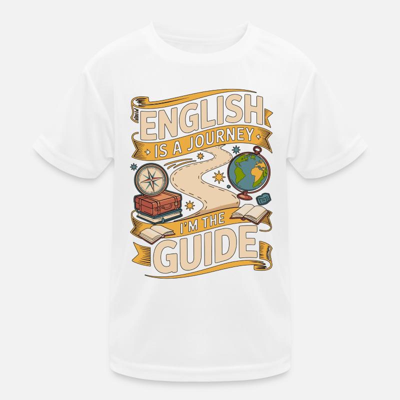 Enseignant d’anglais langue seconde anglais est un parcours Je suis enseignant en langue seconde langue seconde T-shirt sport Enfant