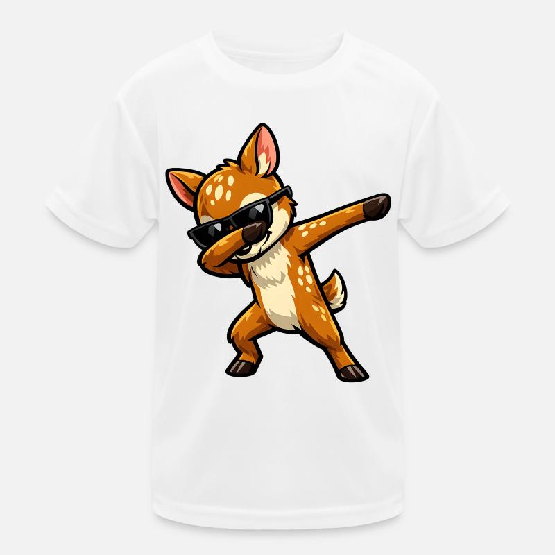 Dabbing Fawn Kids Functional T-Shirt
