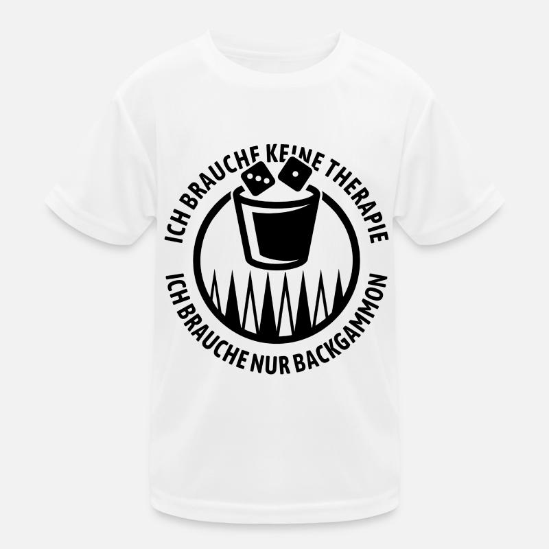 Keine Therapie - Backgammon | Brettspiel Kinder Funktions-T-Shirt