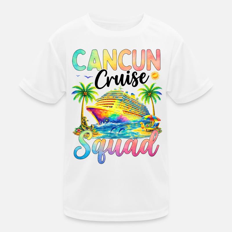 Cancun Cruise Squad Kinder Funktions-T-Shirt