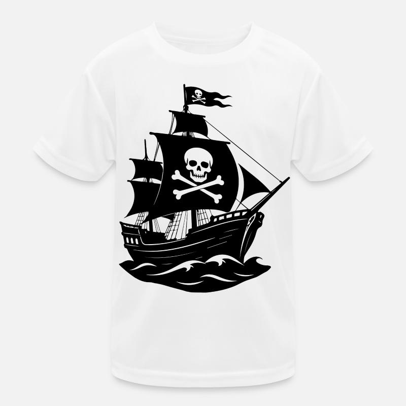 Pirate ship Kids Functional T-Shirt