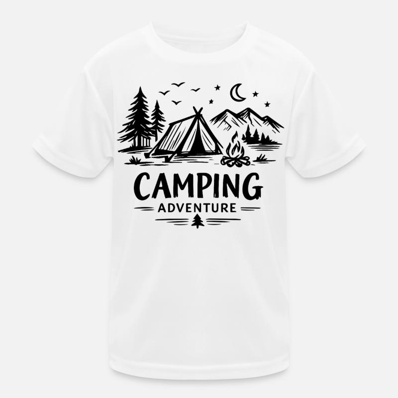 Camping Adventure Kinder Funktions-T-Shirt