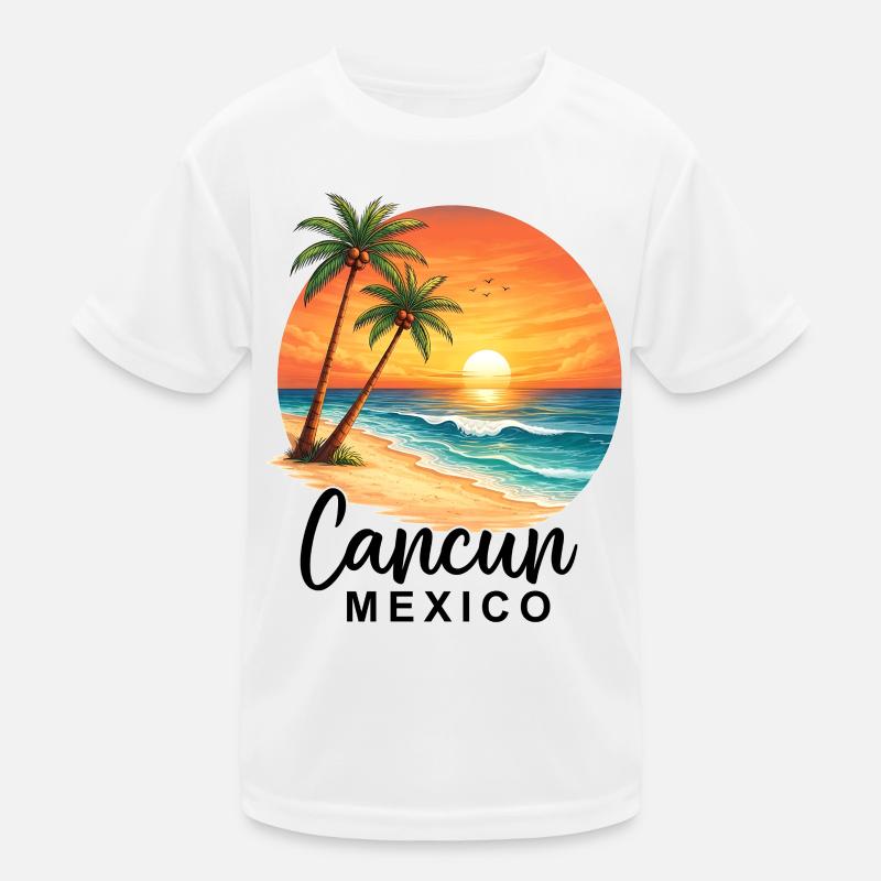 Cancun Mexico Kinder Funktions-T-Shirt