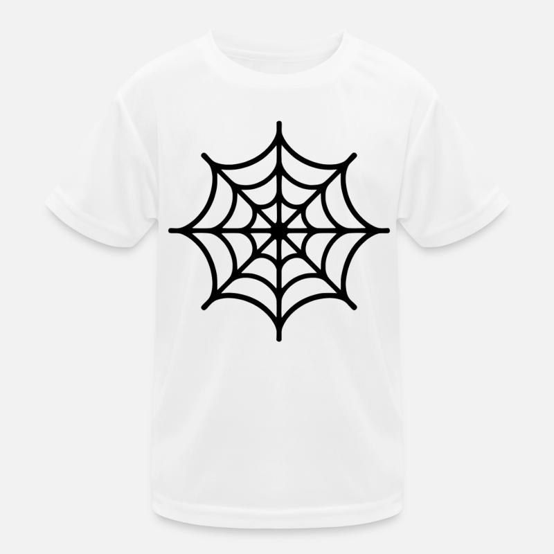 Spinnennetz Spinne Kinder Funktions-T-Shirt