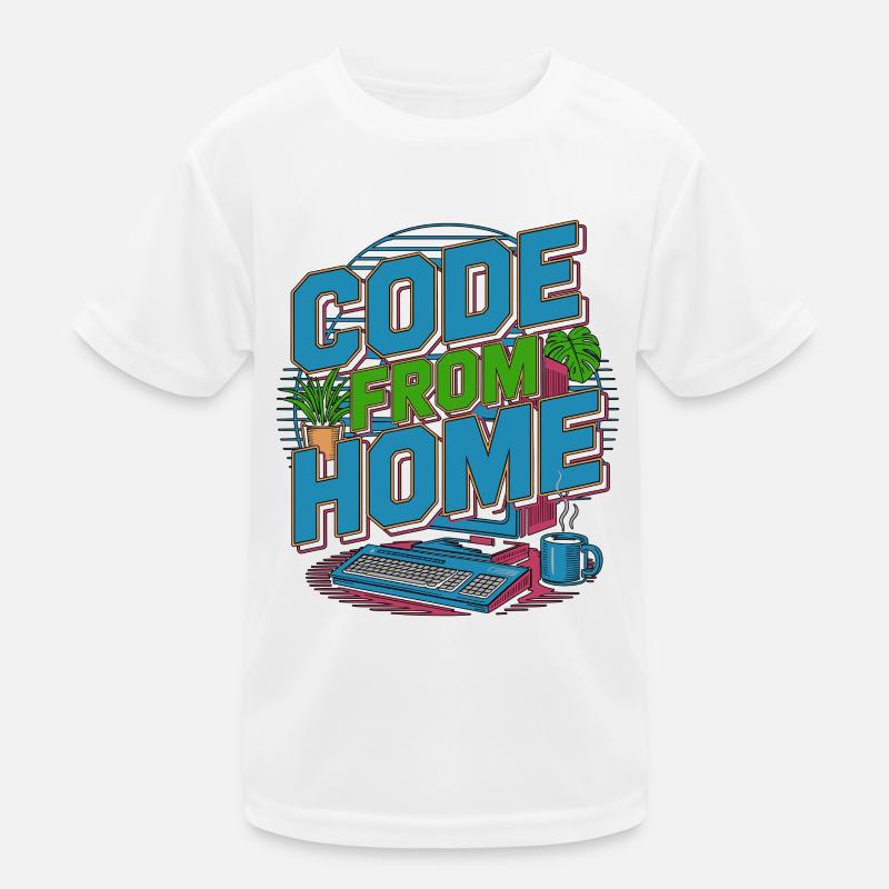 Remote Developer Code From Home Software Developer Kinder Funktions-T-Shirt
