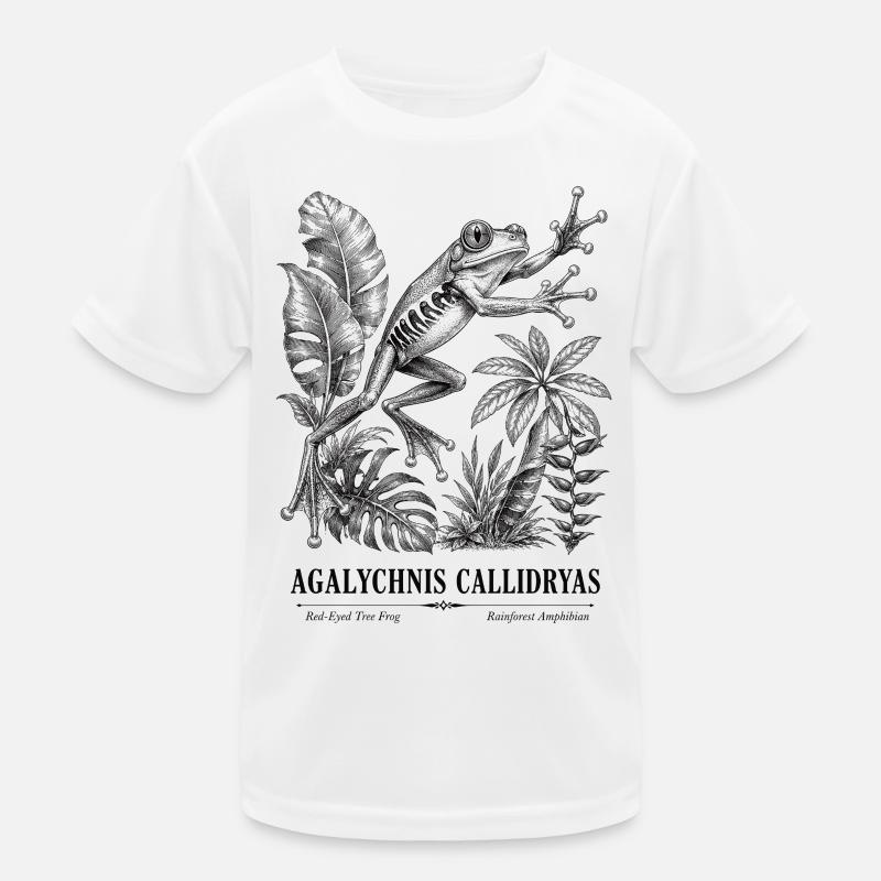 Red Eyed Tree Frog Rainforest Kids Functional T-Shirt