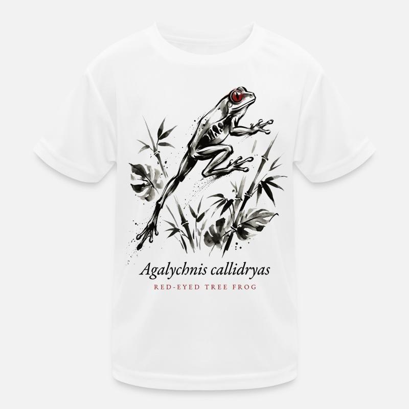 Red Eyed Tree Frog Rainforest Kids Functional T-Shirt
