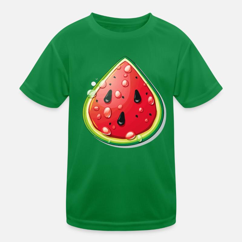 Dessin animé de la tranche de pastèque T-shirt sport Enfant