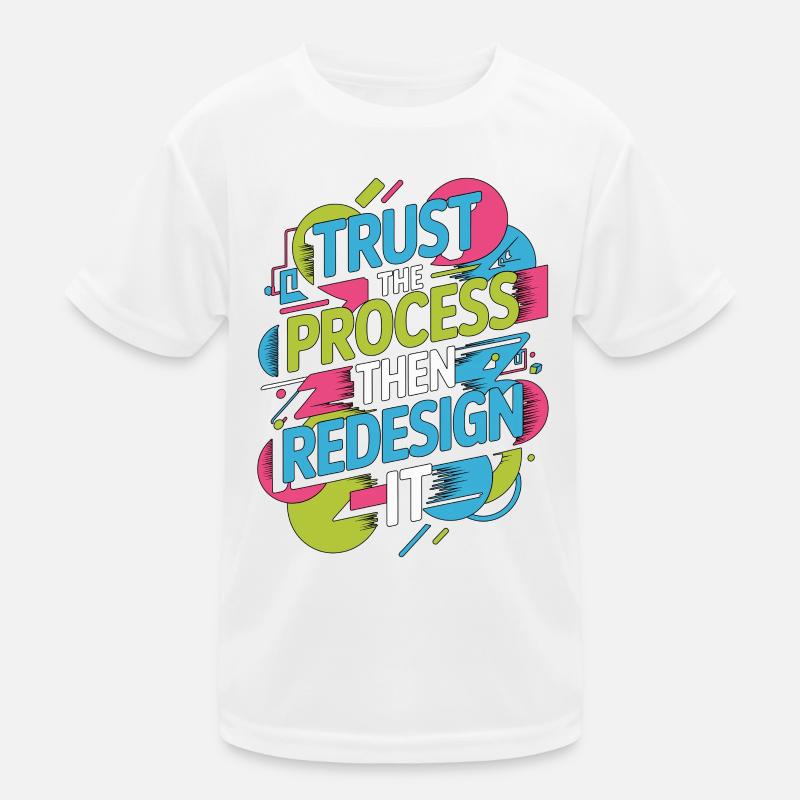 UX/UI Designer Trust The Process Then App Design Kinder Funktions-T-Shirt