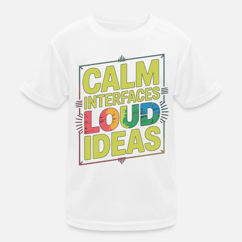 Designer UX/UI Interfaces calmes Concepteur Web bruyant T-shirt sport Enfant