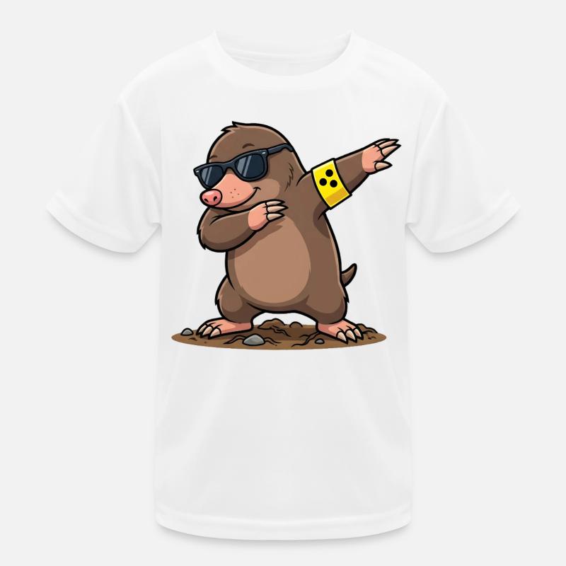 Dabbing Mole Kids Functional T-Shirt