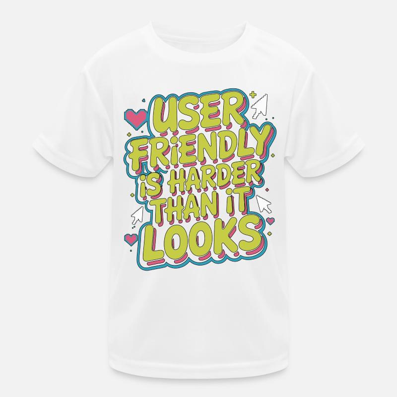 Un designer UX/UI convivial est plus difficile pour la conception d’applications T-shirt sport Enfant