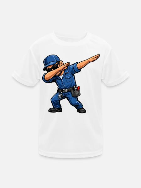 Dabbing Caretaker - Kids Functional T-Shirt - white - Front