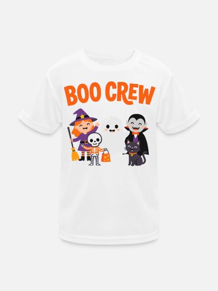 Boo Crew Halloween Friends - Kids Functional T-Shirt - white