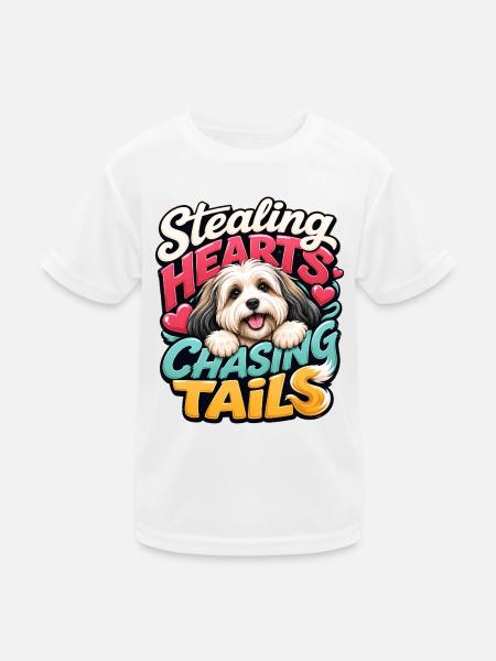 Havanisch - Kinder Funktions-T-Shirt - Weiß - Vorne