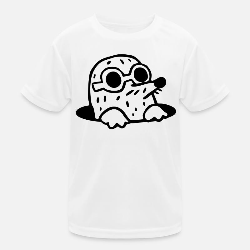 cool la Mole - T-shirt sport Enfant - blanc