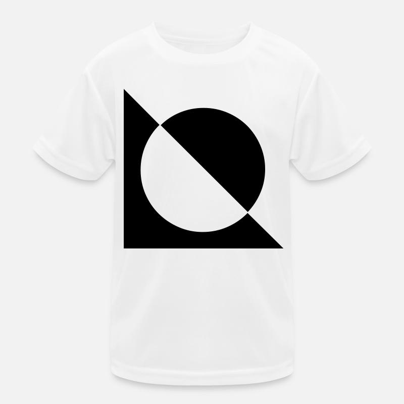 Noir et blanc T-shirt sport Enfant