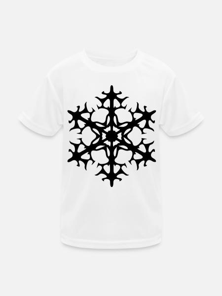 Schneestern - Kinder Funktions-T-Shirt - Weiß - Vorne