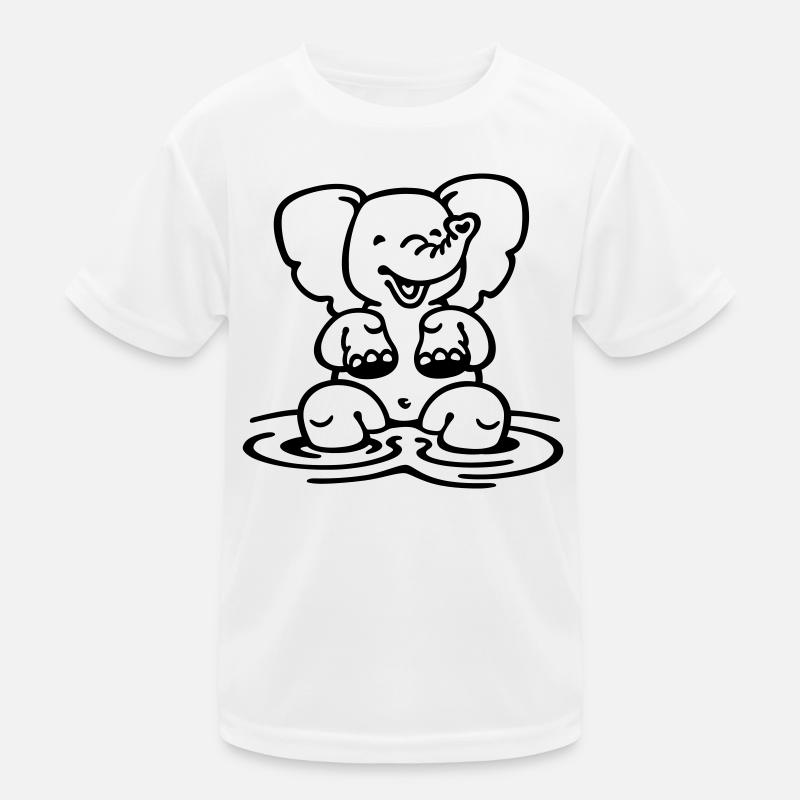 little elephant (a) Kids Functional T-Shirt