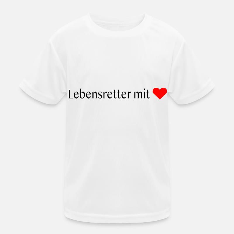 Lebensretter mit ❤️ Kinder Funktions-T-Shirt
