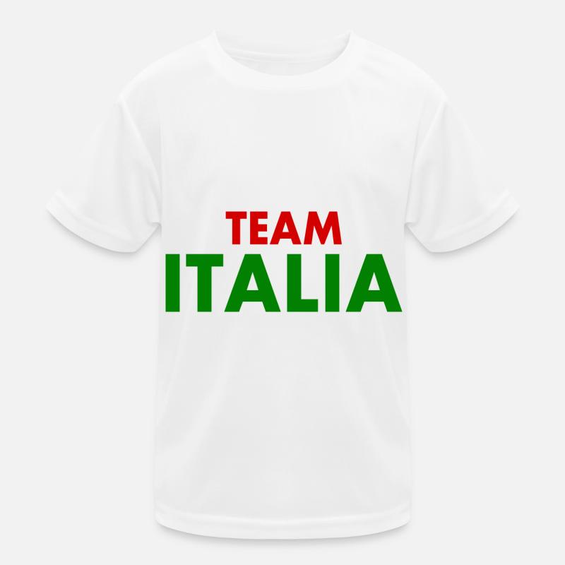Team italia Kinder Funktions-T-Shirt