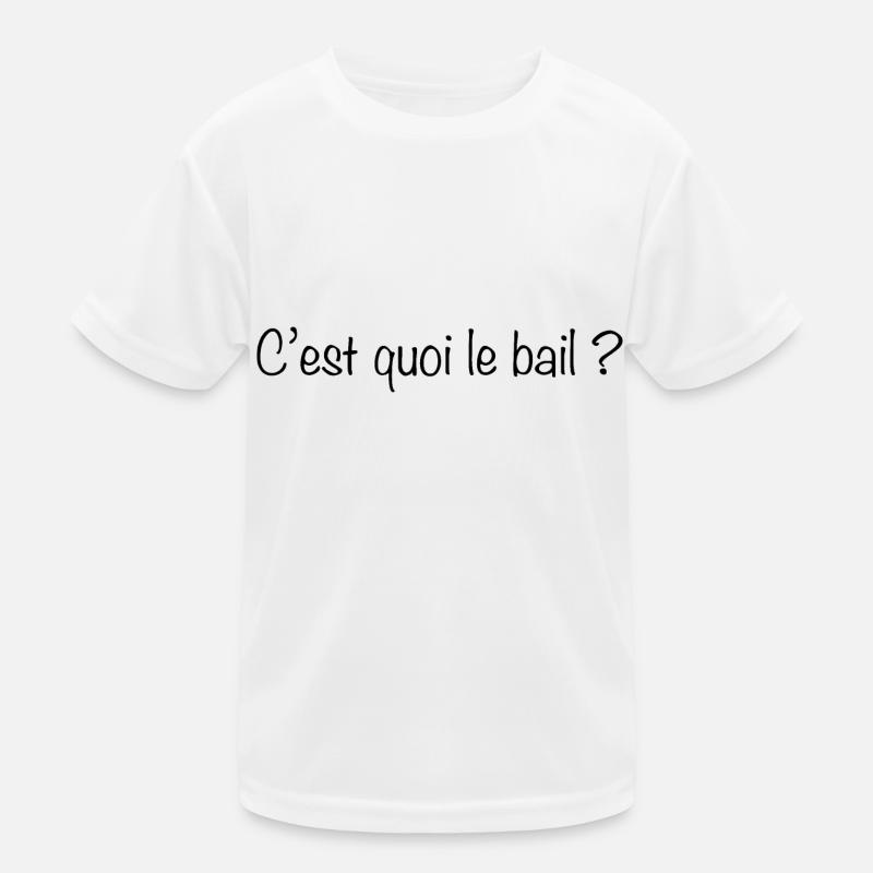 C est quoi le bail black T-shirt sport Enfant