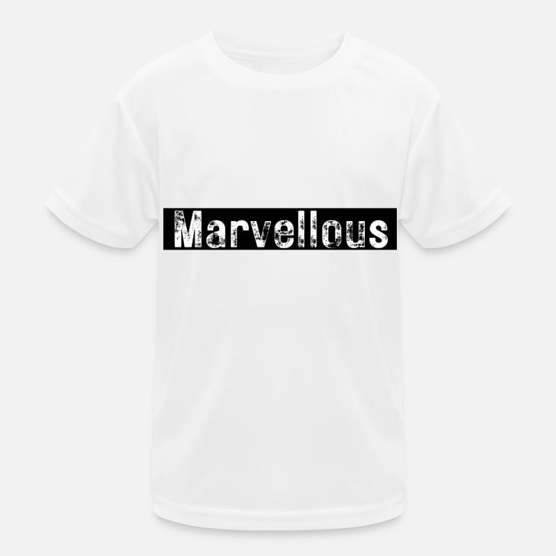 Marvellous - Kids Functional T-Shirt - white