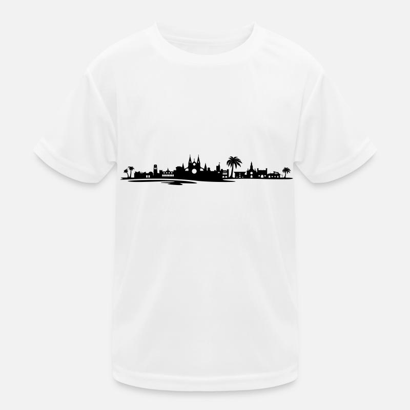 Skyline - Palma de Mallorca Kinder Funktions-T-Shirt