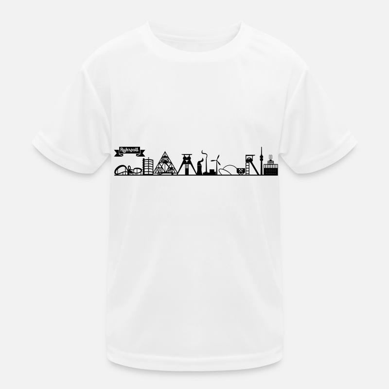 Skyline Ruhrpott Kinder Funktions-T-Shirt