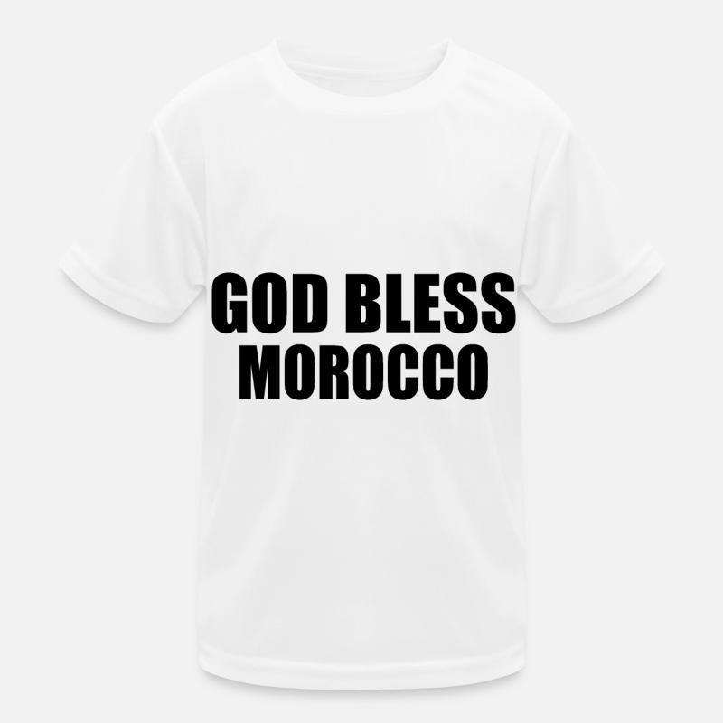 God bless morocco maroc T-shirt sport Enfant