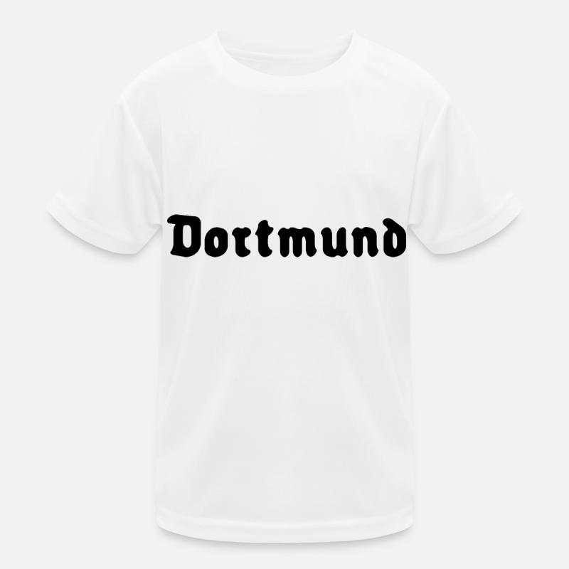 Dortmund - Kinder Funktions-T-Shirt - Weiß