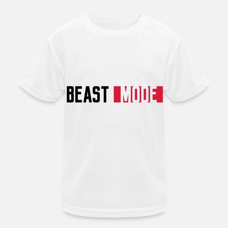 logo monster mode on schalter beast button switch Kinder Funktions-T-Shirt