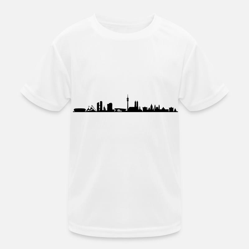 Skyline - München Kinder Funktions-T-Shirt