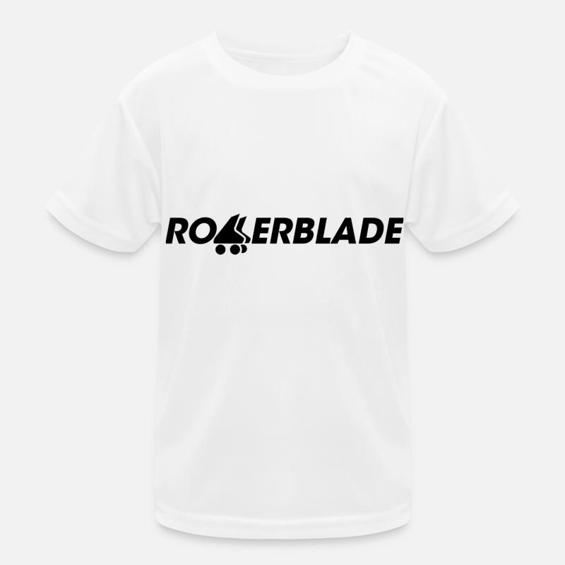 rollerblade logo black Kids Functional T-Shirt