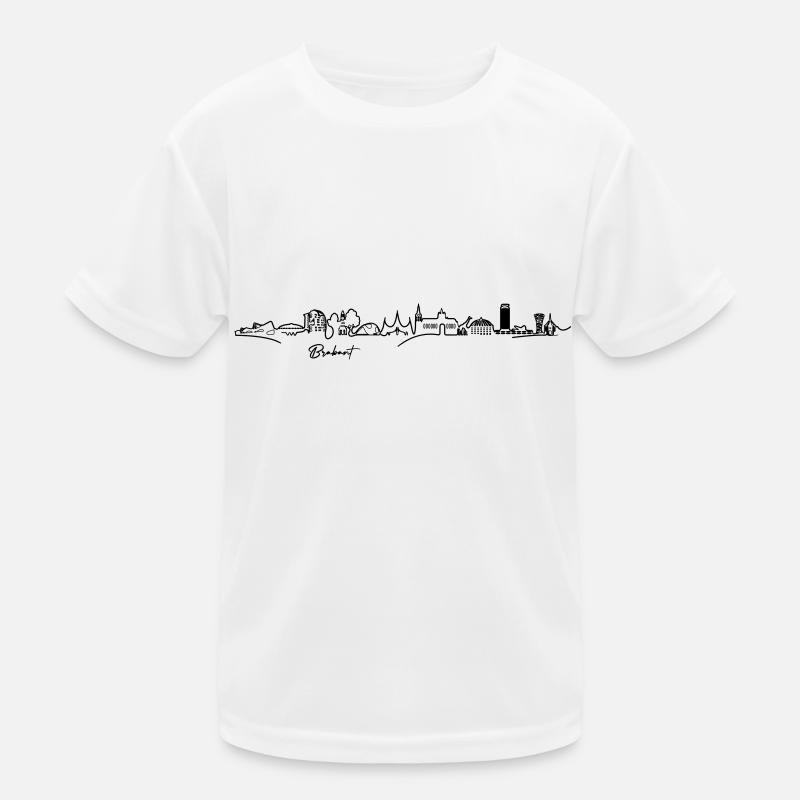 Skyline Brabant - BLACK (Multi Color Vector) Kids Functional T-Shirt