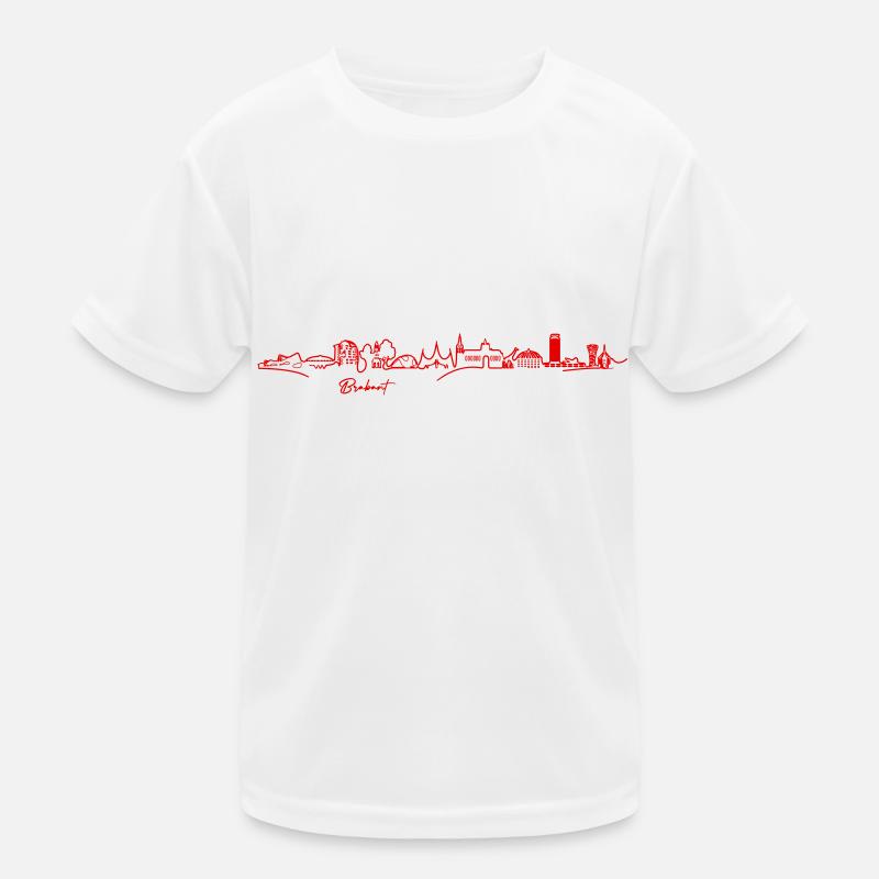 Skyline Brabant - ROUGE (Multi Color Vector) T-shirt sport Enfant