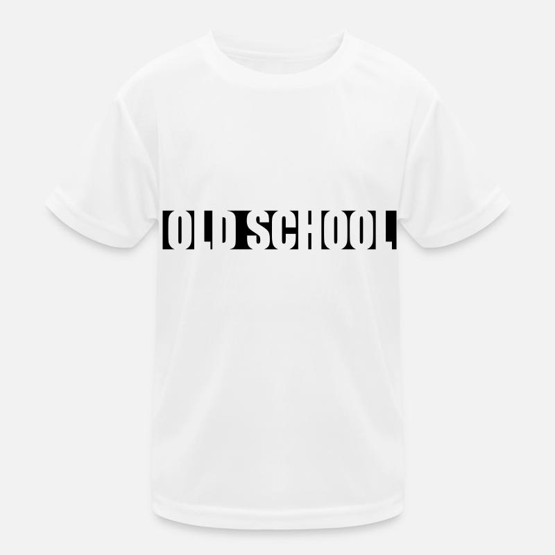 Text Old School Kids Functional T-Shirt