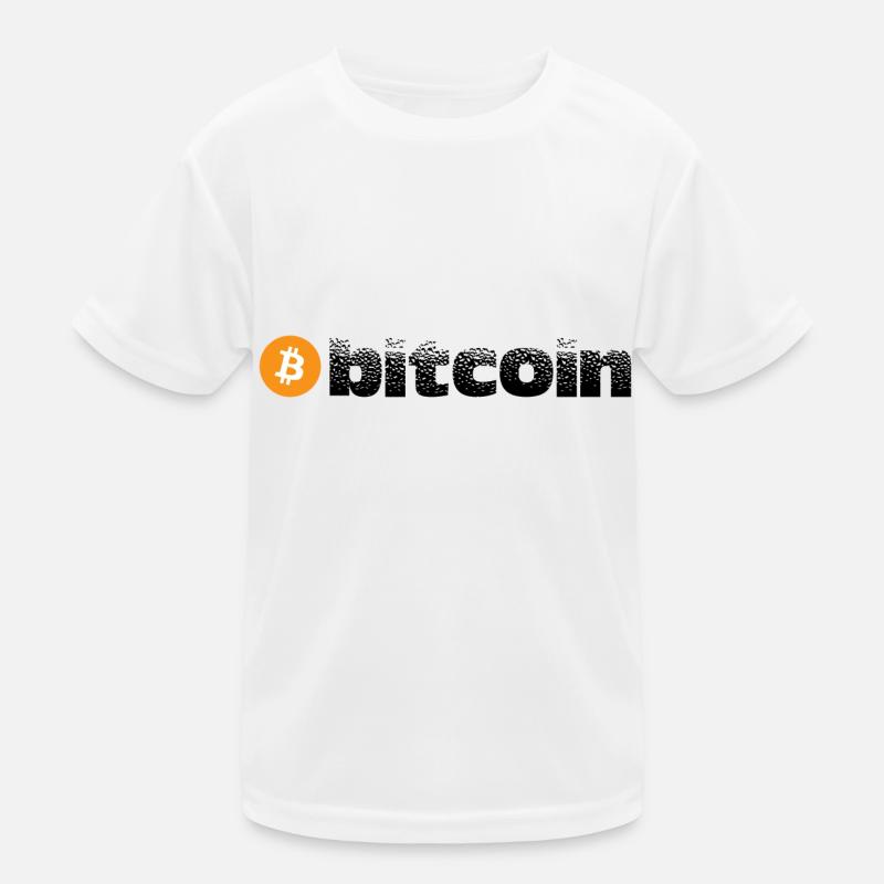 Bitcoin - Kinder Funktions-T-Shirt - Weiß